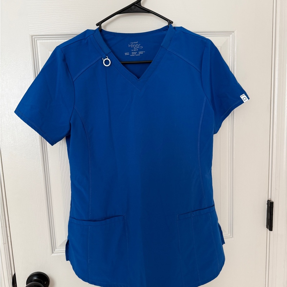 Cherokee Infinity -S- Royal Blue Scrub Top